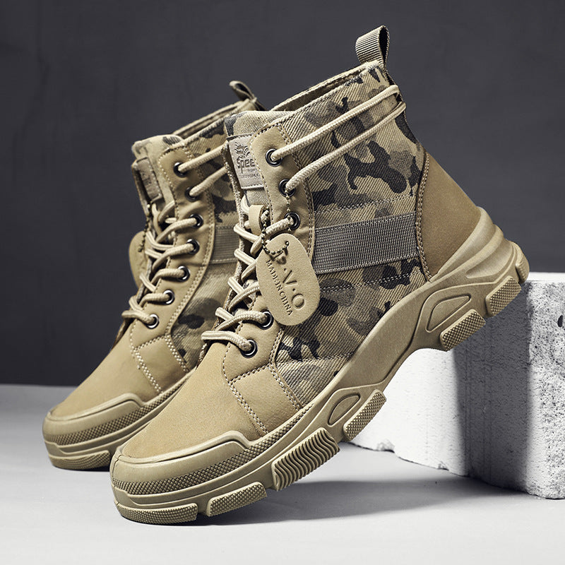Men's Camouflage Tooling Boots