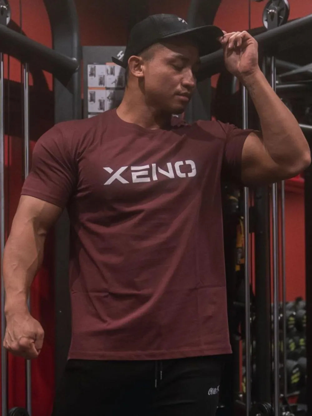 Camiseta de manga corta y cuello redondo de talla grande para hombre