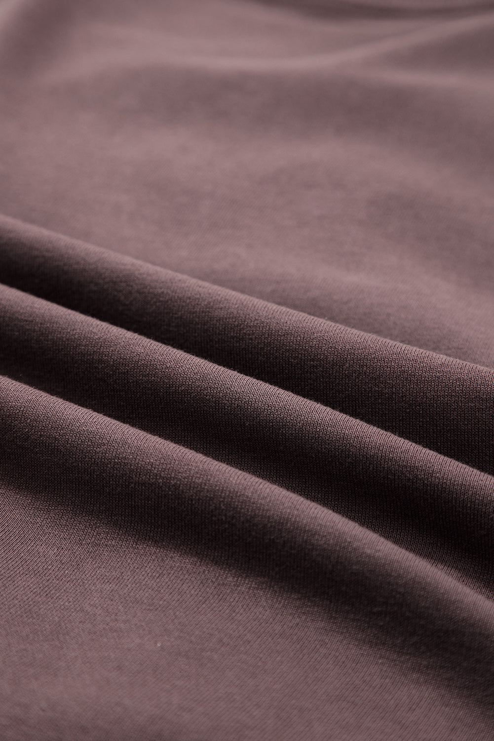Sudadera con hombros caídos de rizo y patrón de lazo color caqui oscuro