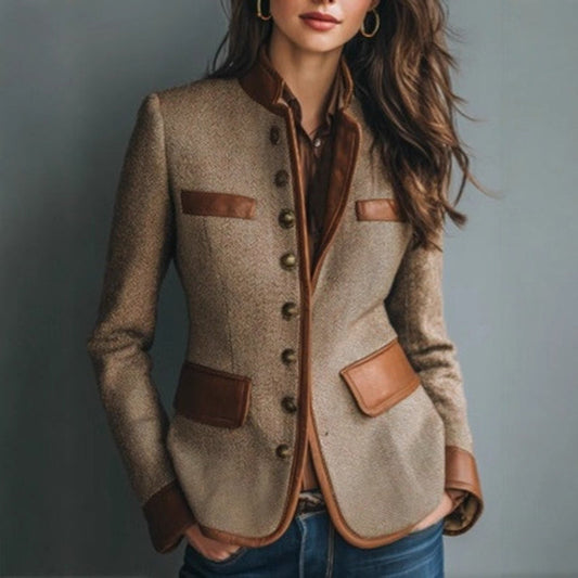 Chaqueta retro elegante para mujer
