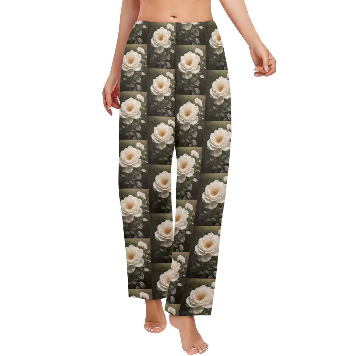 White Rose Women's Pajama Trousers Without Pockets