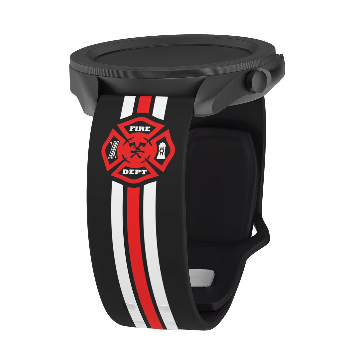FireFighter First Responder HD  Watchband for Samsung, Garmin, Fossil, and More for Samsung, Garmin, Fossil, and More