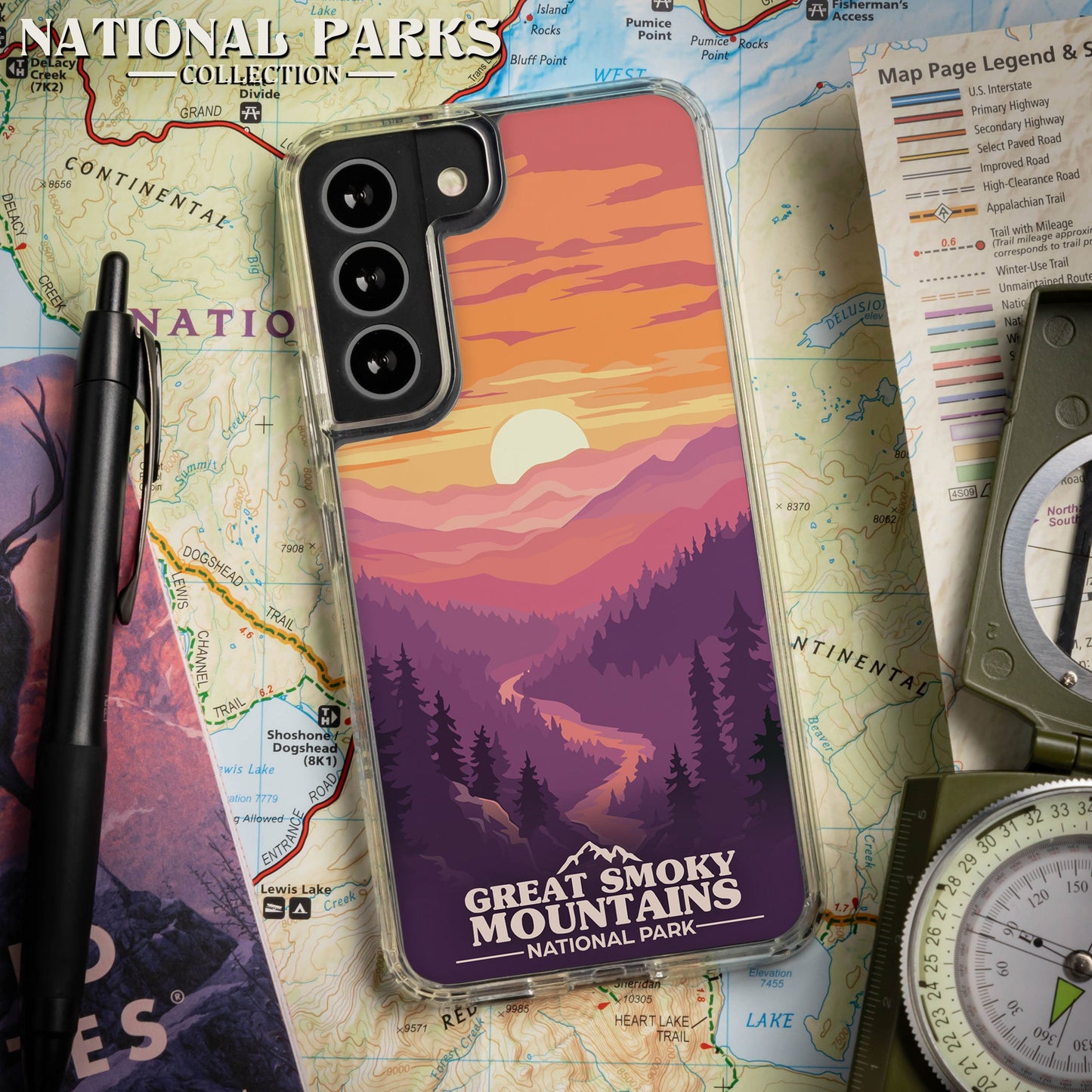 National Parks Great Smoky Mountains HD Samsung Galaxy S24 Phone Case