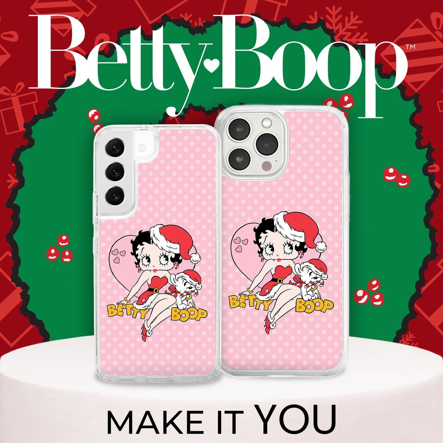 Betty Boop Christmas HD Apple iPhone 16 Mag-Safe Phone Case