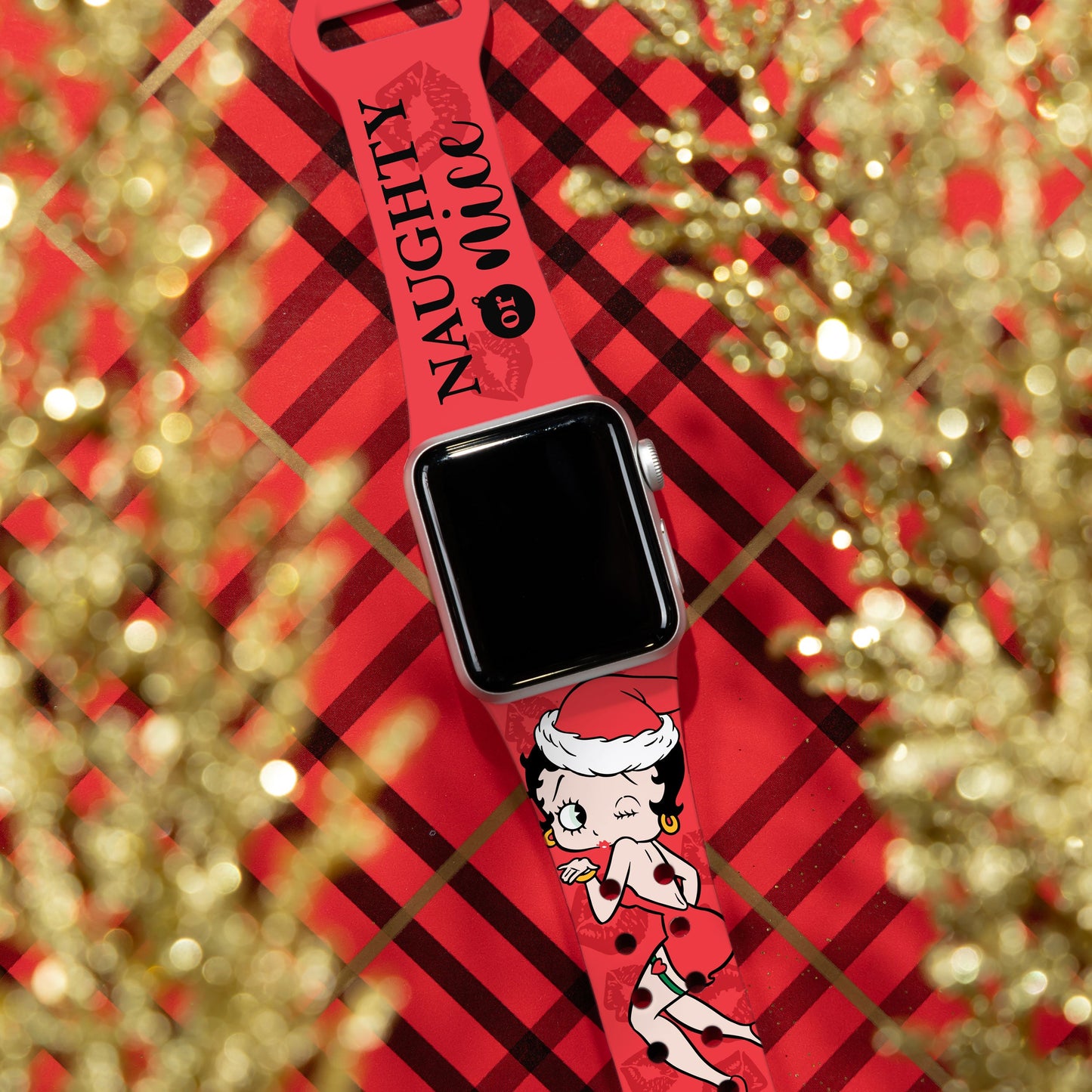 Betty Boop Happy Holidays HD Apple Watch Band