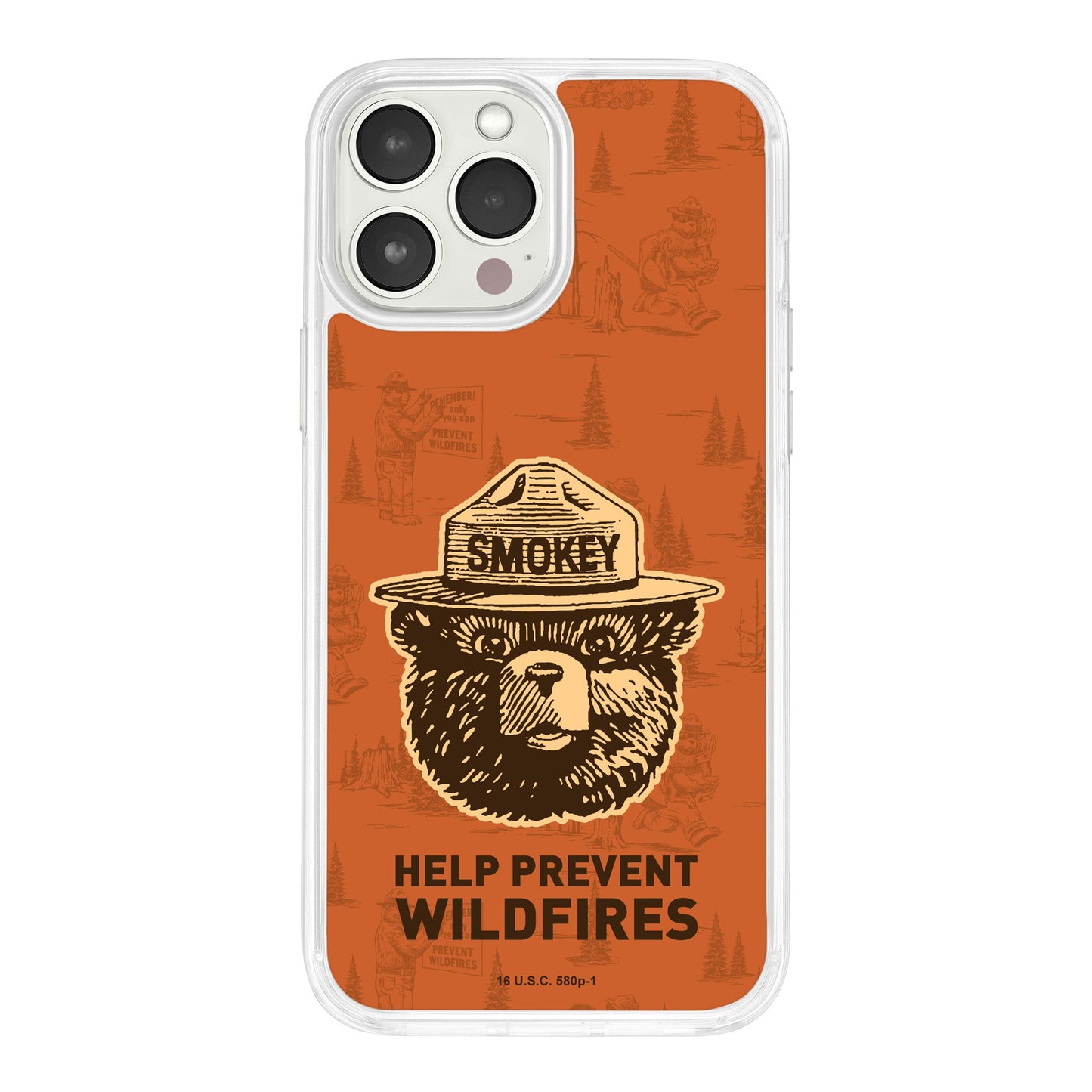 Smokey Bear Classic HD Apple iPhone 14 Series Mag-Safe Phone Case