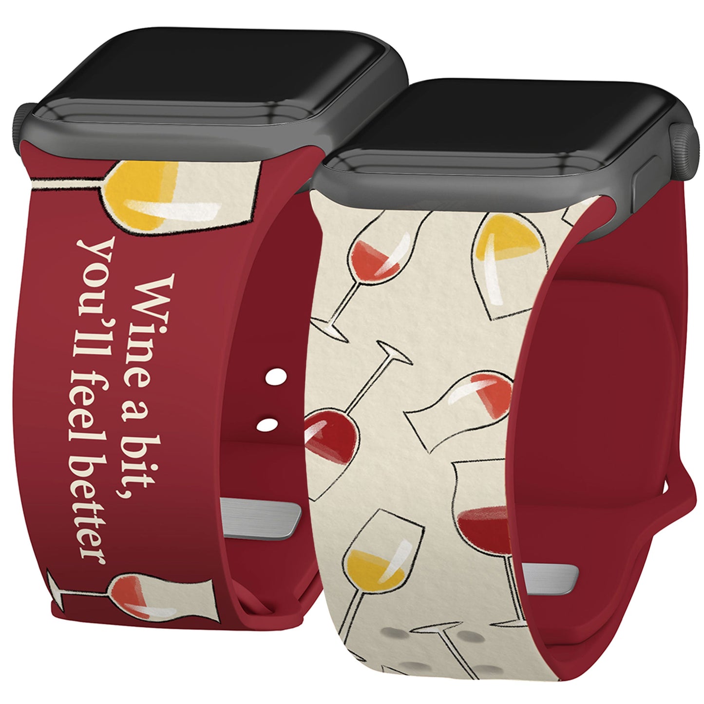 Wine, Beer, & Booze HD Apple Watch Band