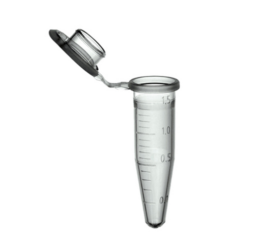 Tubos de microcentrífuga de 1,5mL con tapas a presión