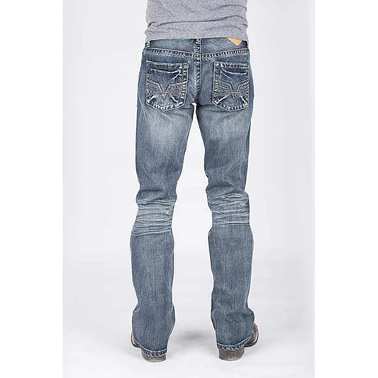 Tin Haul Guy's Jean (Lavado medio) - Jeans vaqueros bootcut para hombre