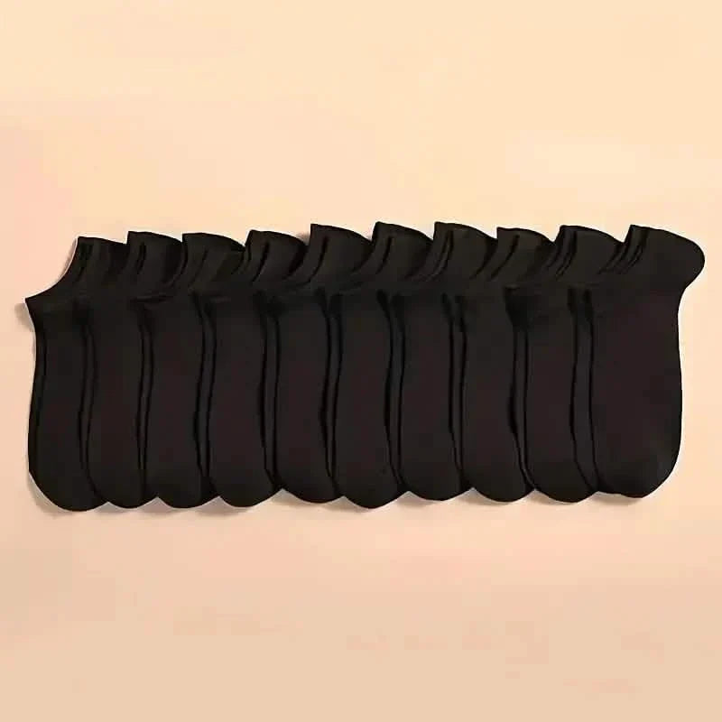 10-Pairs: Men's Plain Knitted Lining Socks