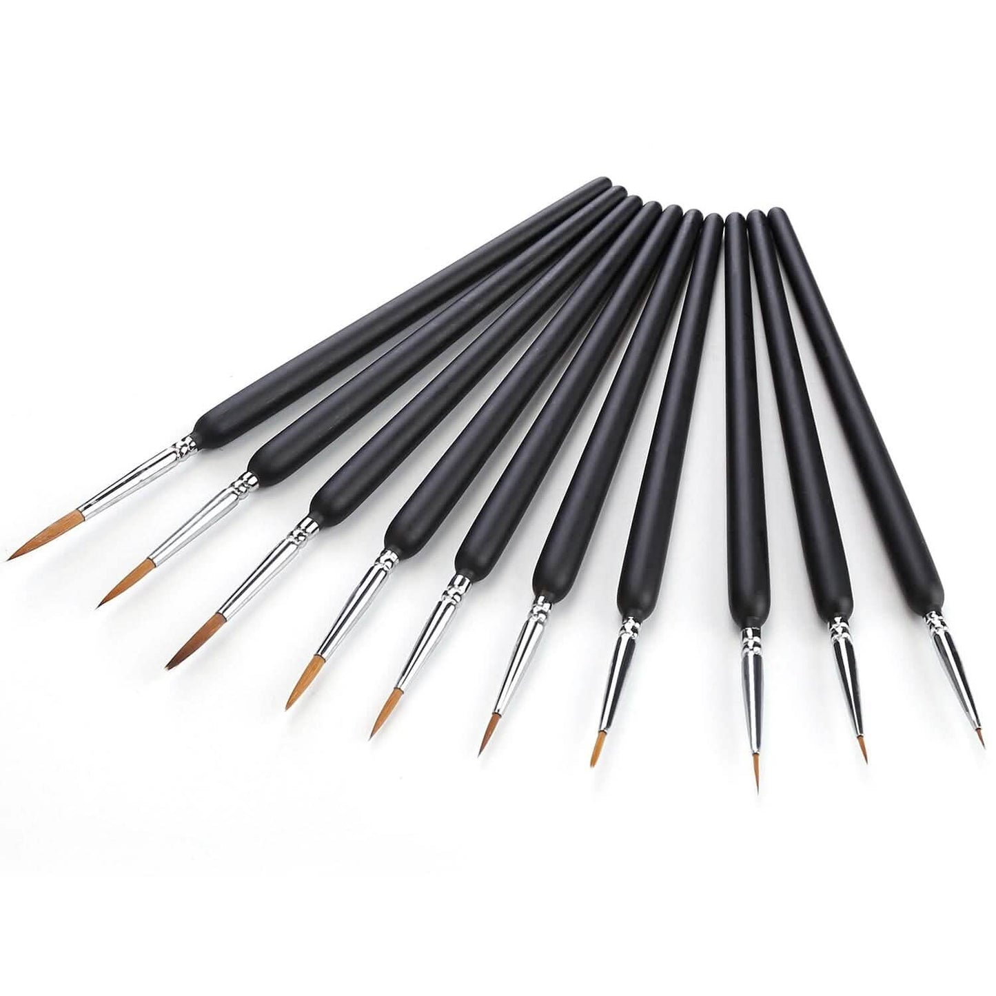 10-Piece: Miniature Detail Paint Brush Set