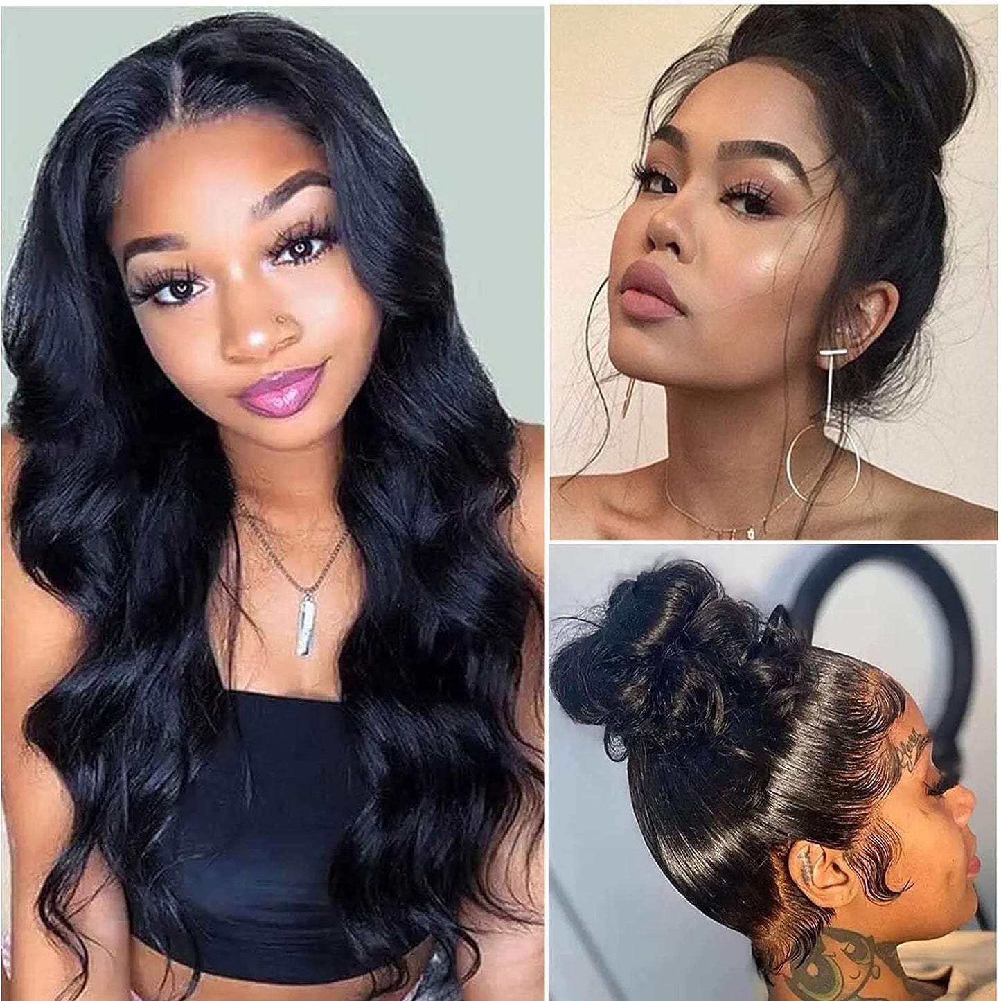VIP Extensions Off Black Body Wave Human Hair Full Lace Wig