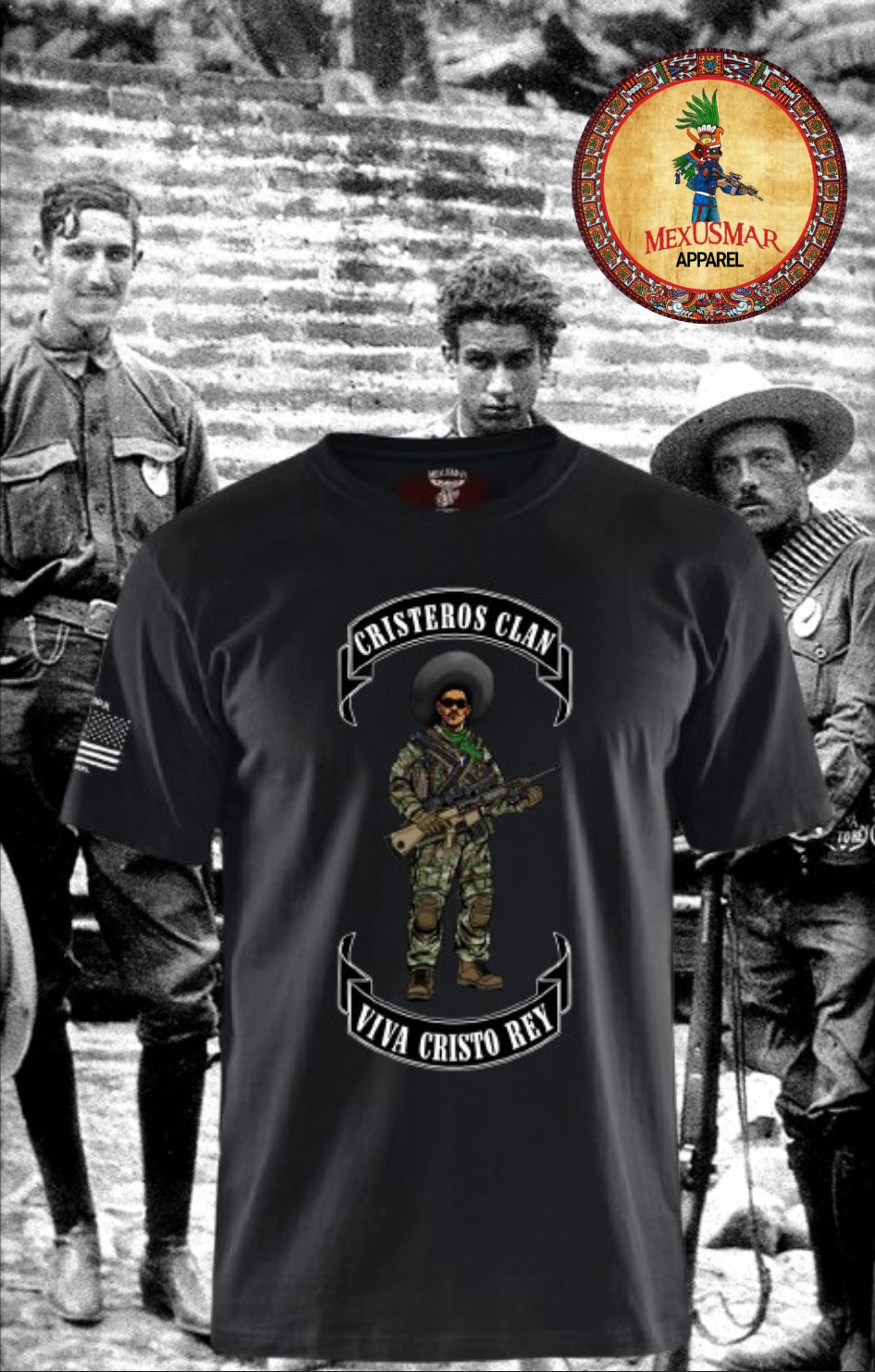 Cristeros Clan T Shirt by La Linea MEXUSMAR