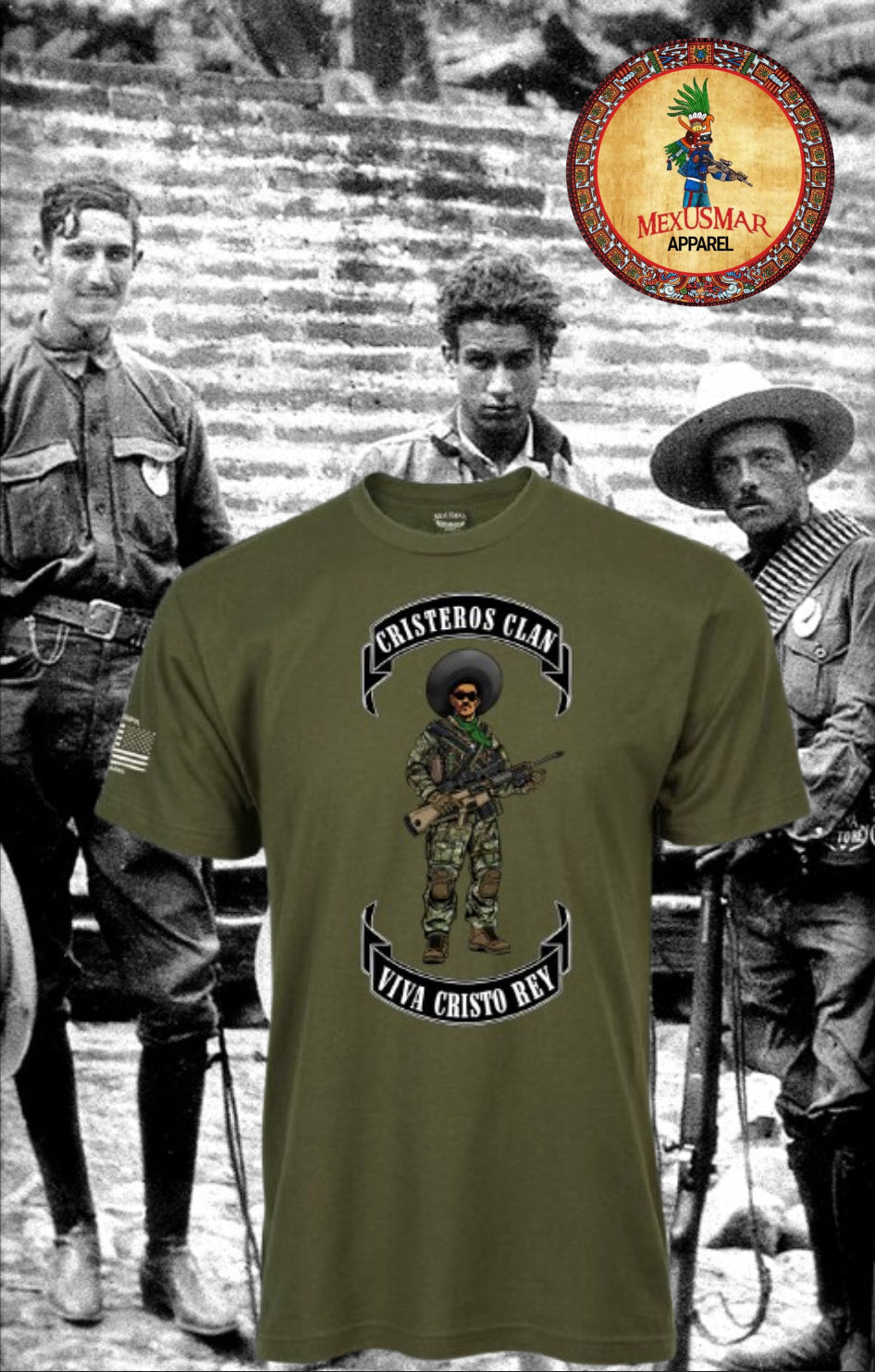 Cristeros Clan T Shirt by La Linea MEXUSMAR