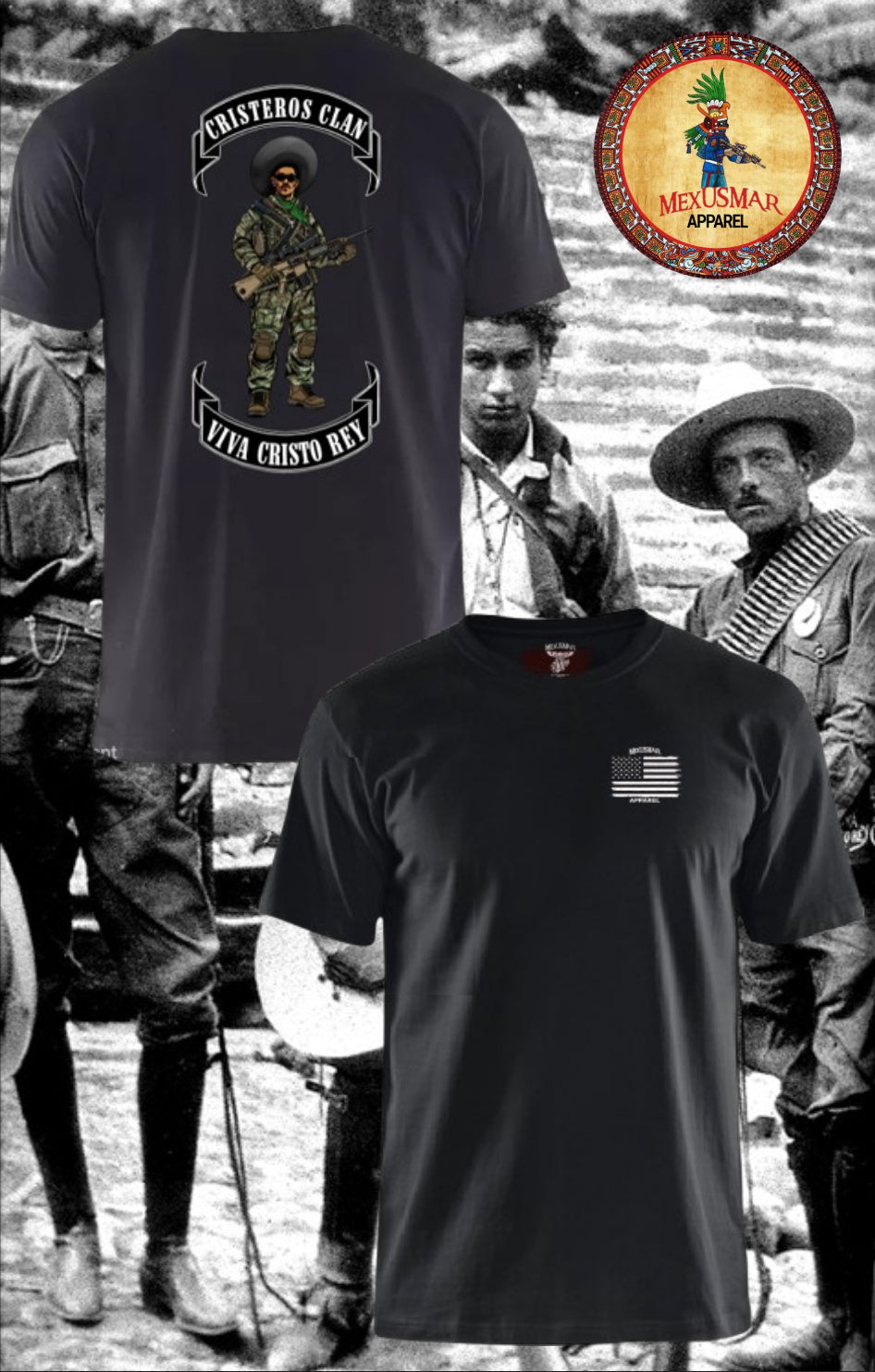 Cristeros Clan T Shirt by La Linea MEXUSMAR