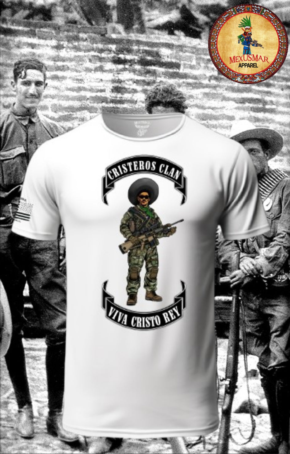 Cristeros Clan T Shirt by La Linea MEXUSMAR