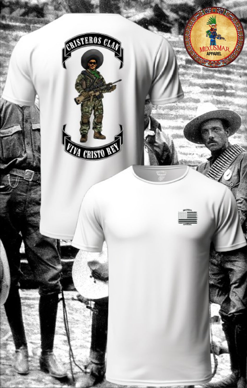 Cristeros Clan T Shirt by La Linea MEXUSMAR