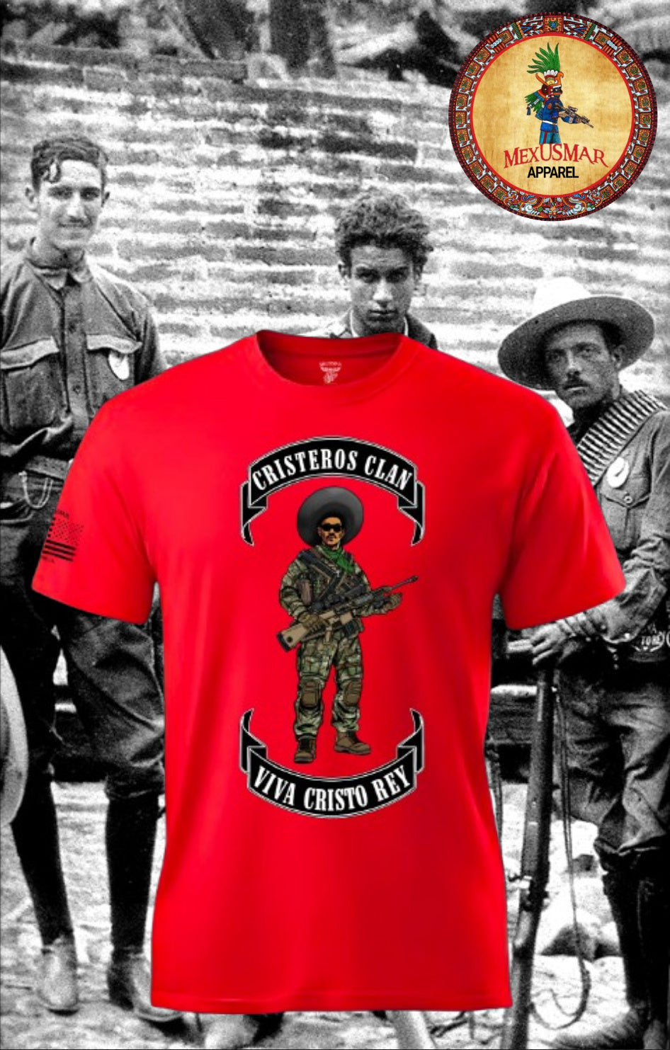 Cristeros Clan T Shirt by La Linea MEXUSMAR