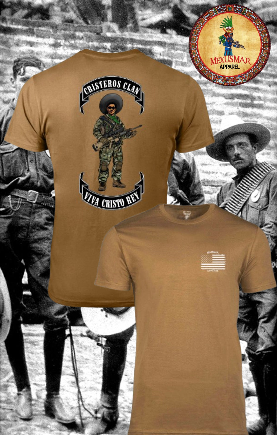 Cristeros Clan T Shirt by La Linea MEXUSMAR