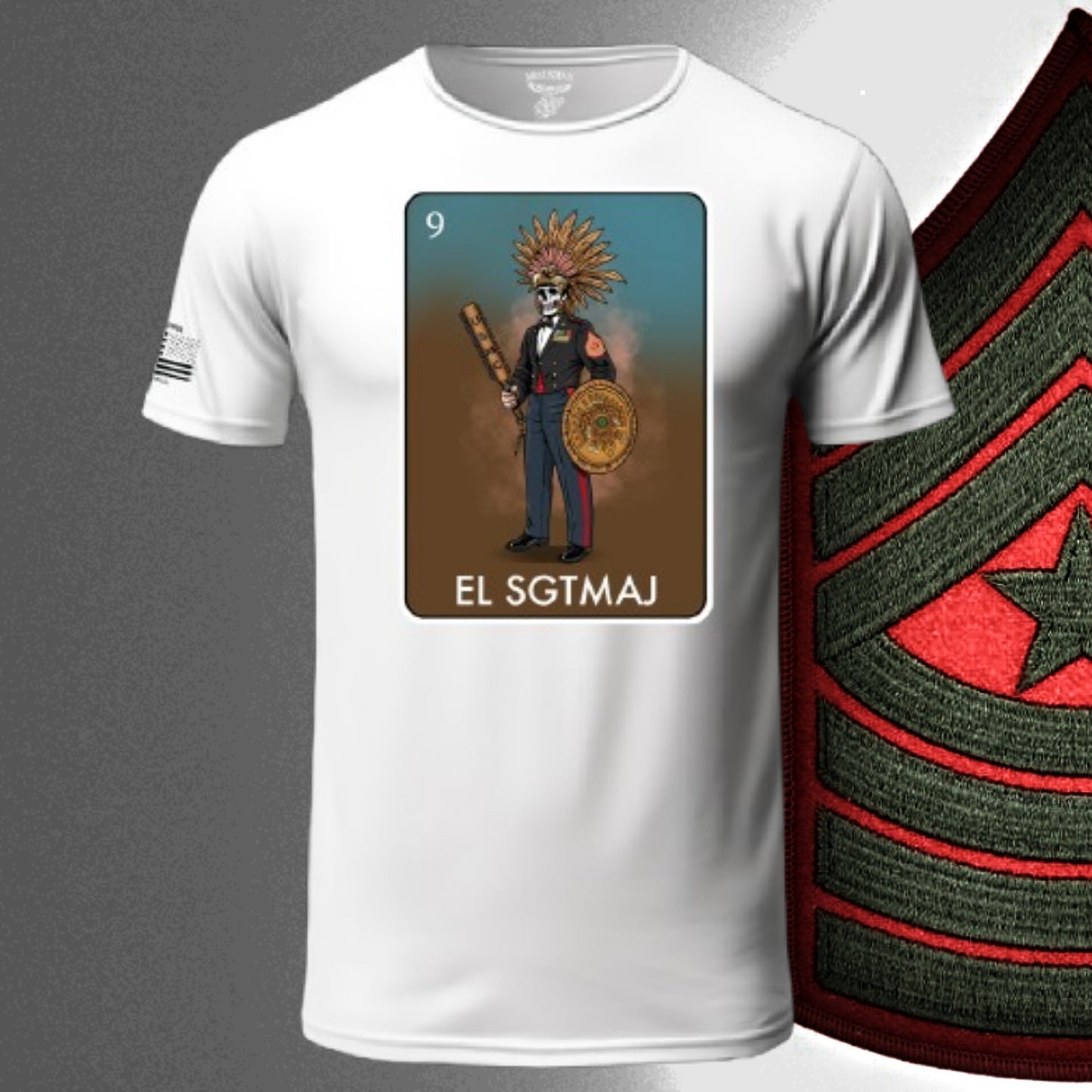 EL SGTMAJ Loteria T Shirt by La Linea MEXUSMAR