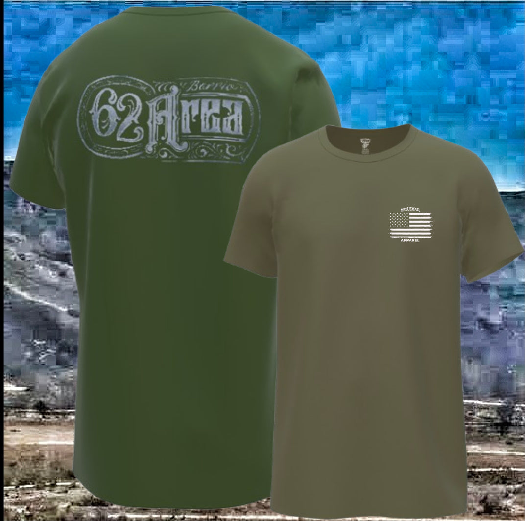 Camiseta Barrio 62 Área por La Línea MEXUSMAR