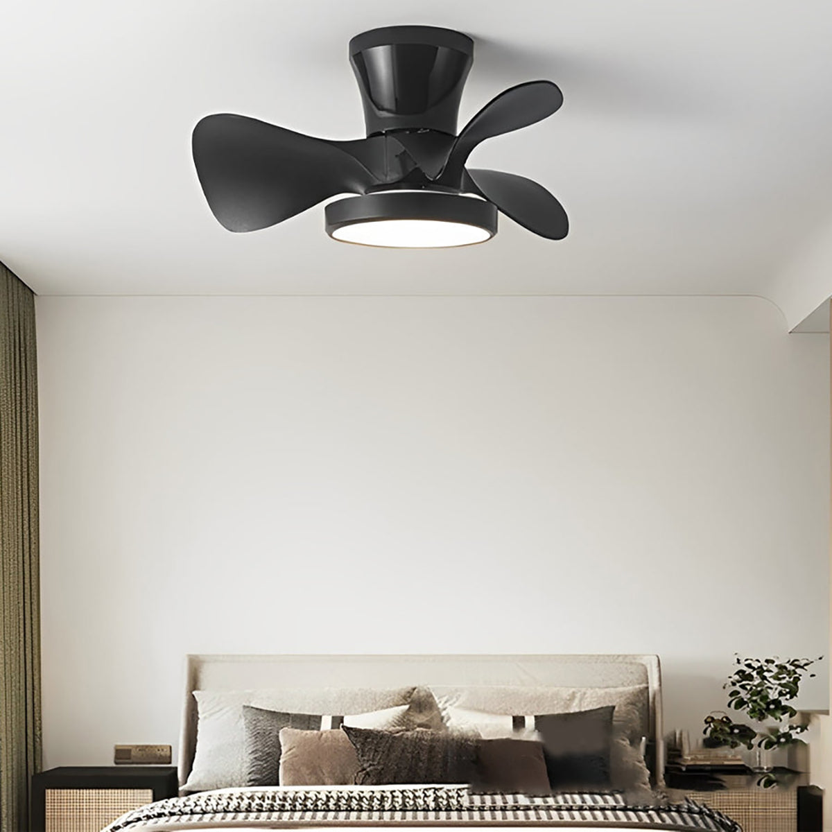 Ventiladores de techo nórdicos de 3 aspas con luz