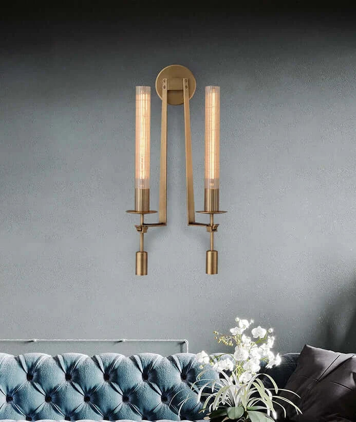 Lámpara de pared de cristal Fontanelle