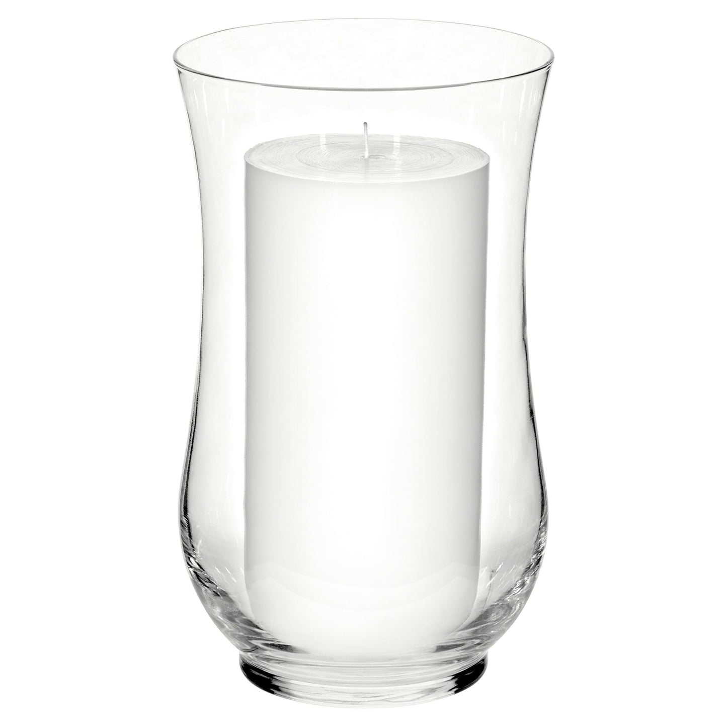 Mainstays Clear Curved Glass Hurricane Candle Holder