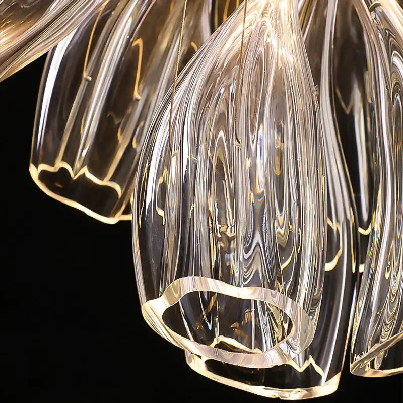 Lámpara de araña Loto de Cristal