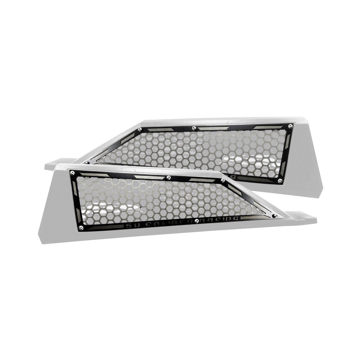 RZR XP Turbo Laser Cut Steel Side Intake Grilles
