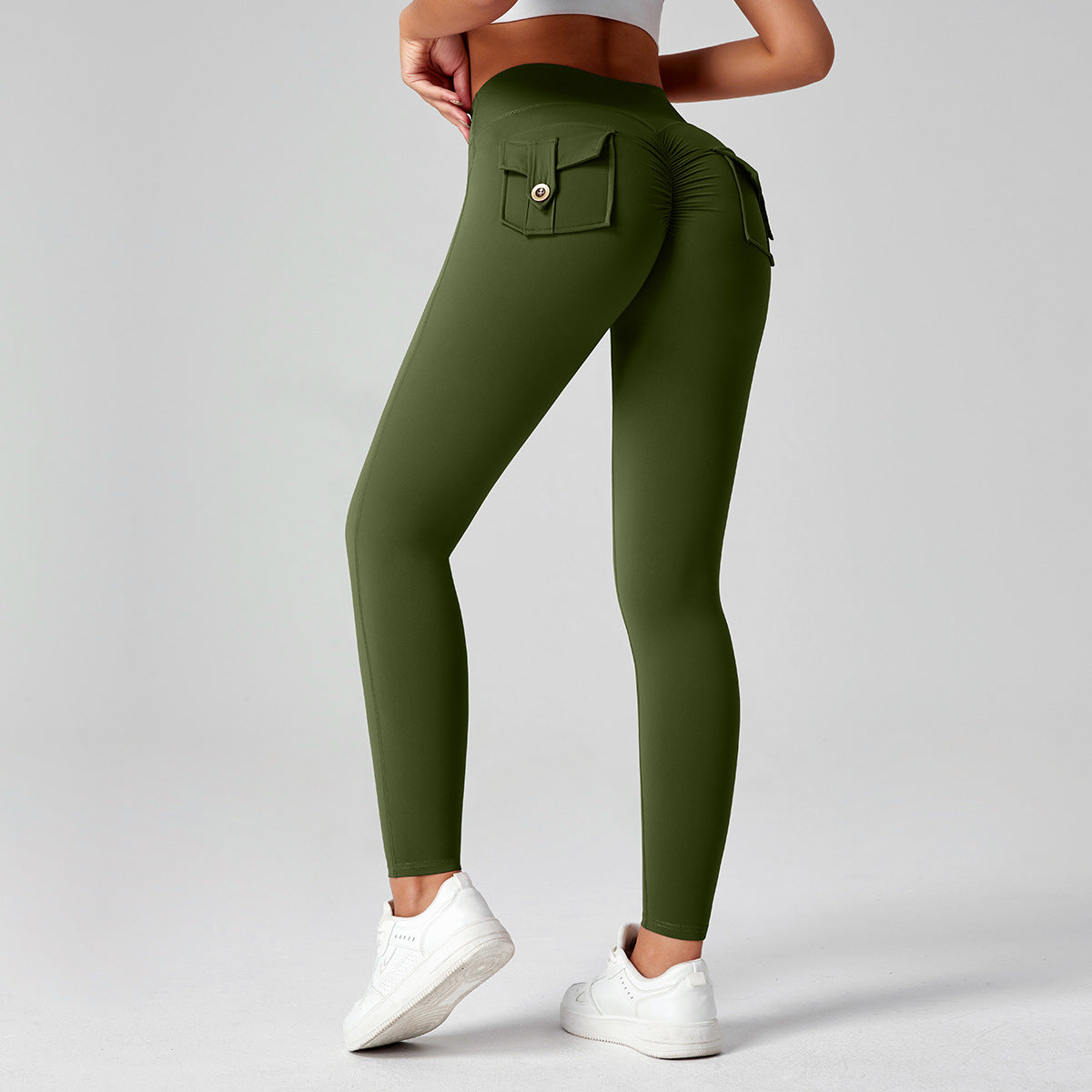 Fitness Yoga Pants For Women High-waisted Butt-lifting Stretchy Form-fitting Workout Tights