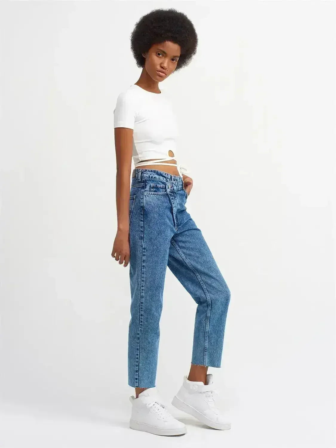 Lace Up Crop Top
