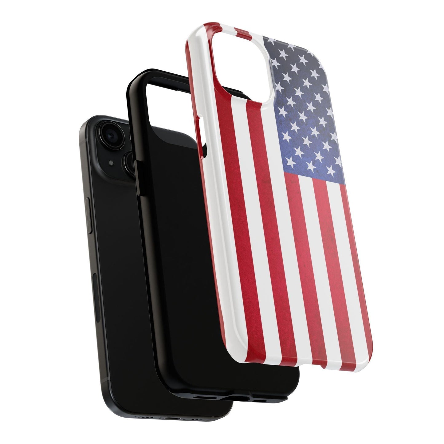 USA Flag Printed Tough Phone Cases