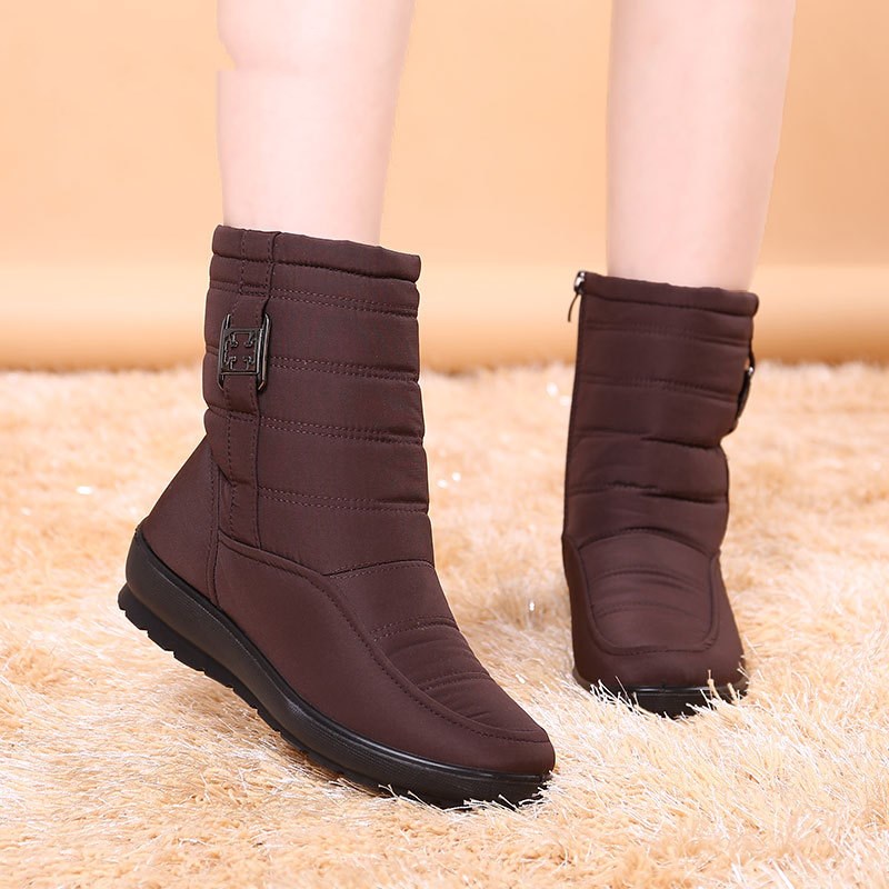 Women's Flat-Bottomed Warm Snow Boots
