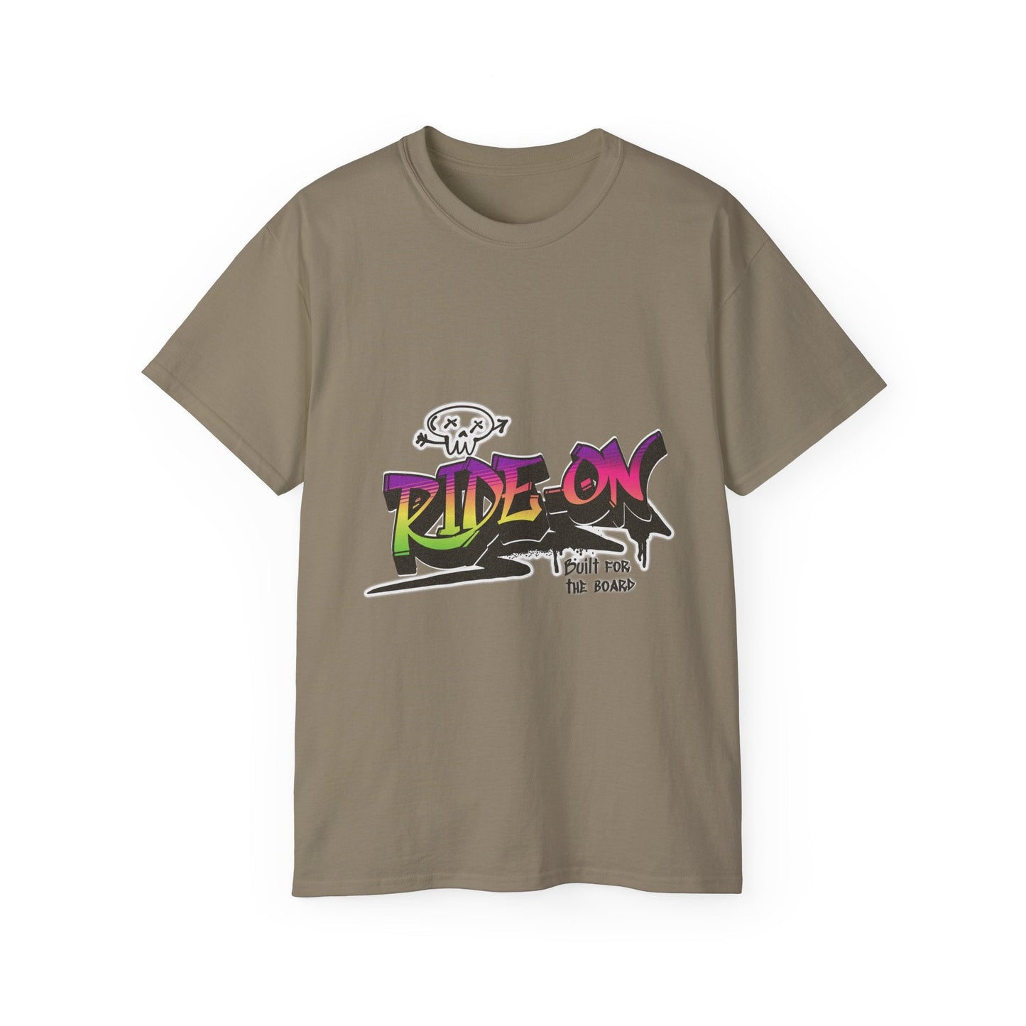 Ride-On - Camiseta de algodón unisex (delantera)