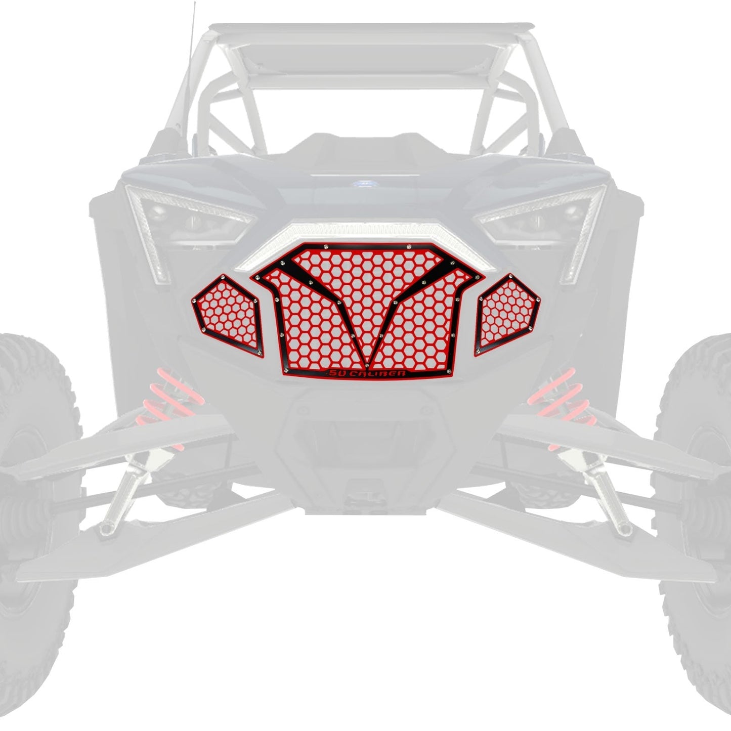 3 Piece Laser Cut Steel Grille RZR PRO R & Turbo R