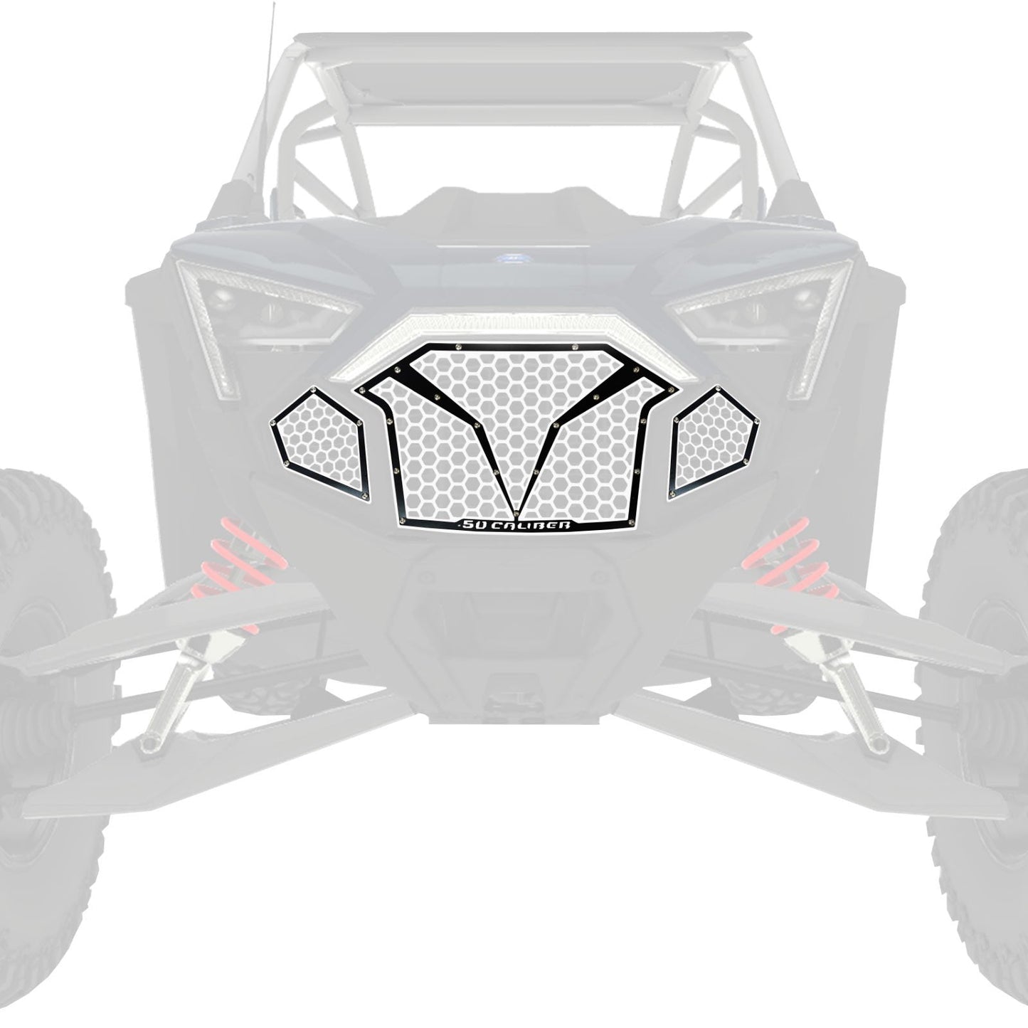 3 Piece Laser Cut Steel Grille RZR PRO R & Turbo R