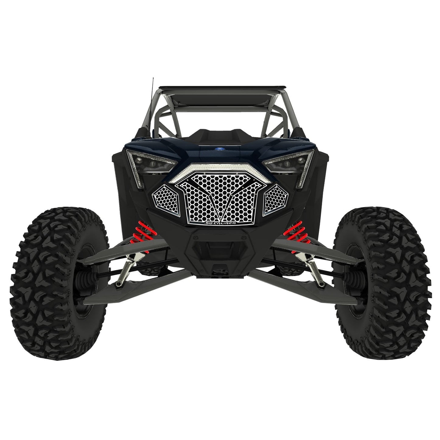 3 Piece Laser Cut Steel Grille RZR PRO R & Turbo R
