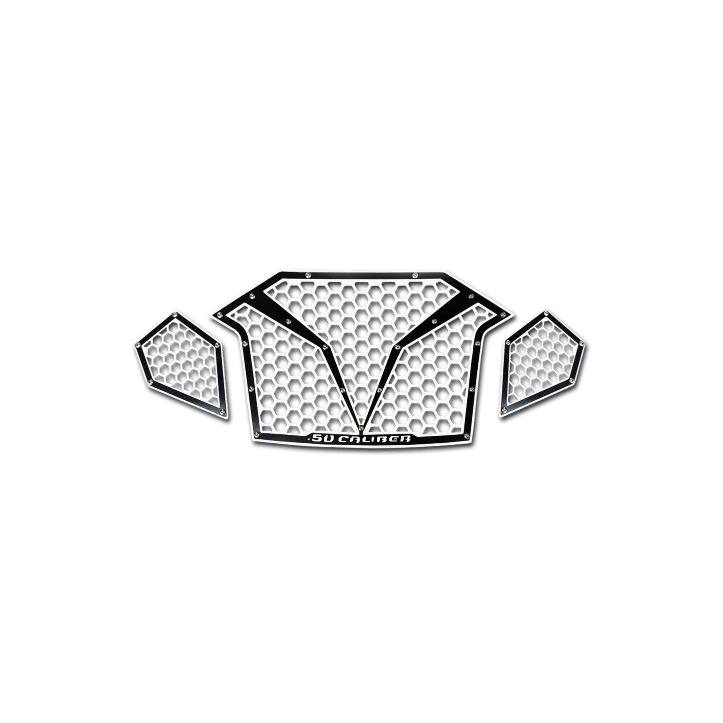 3 Piece Laser Cut Steel Grille RZR PRO R & Turbo R