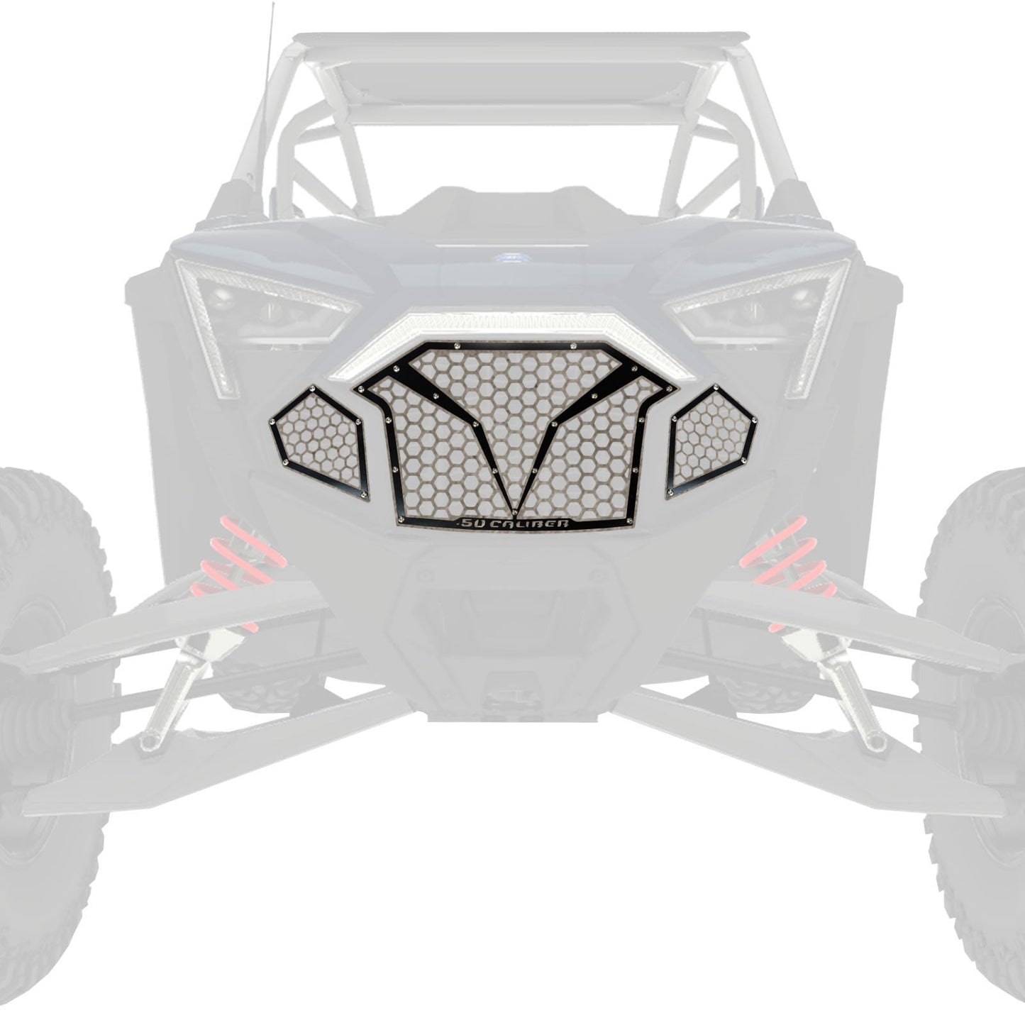 3 Piece Laser Cut Steel Grille RZR PRO R & Turbo R