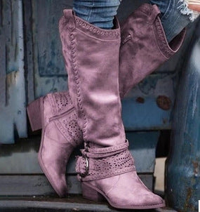 Women's Martin Style Mid-Calf Boots
