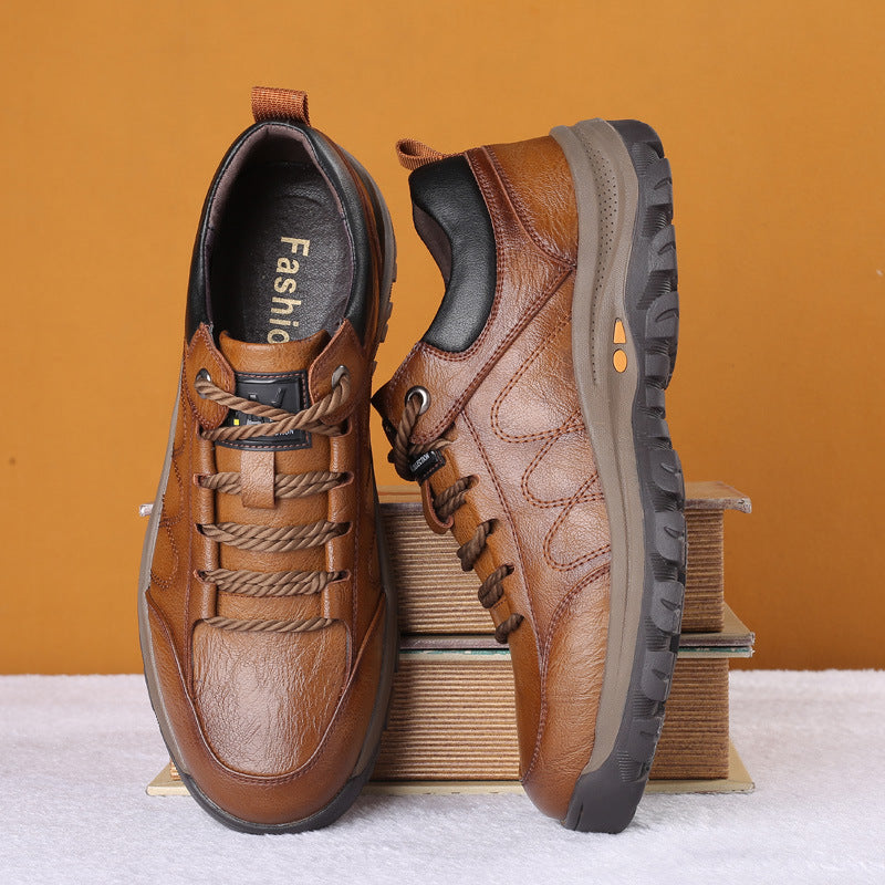 Men's High Top Leather Snow Boots