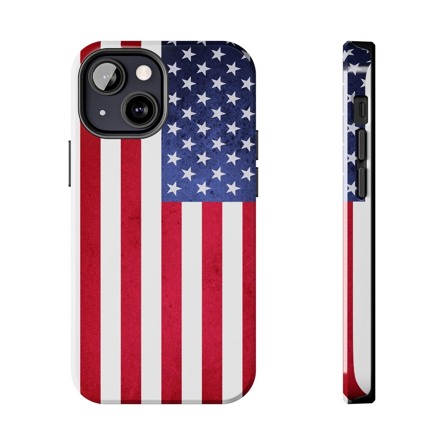 USA Flag Printed Tough Phone Cases