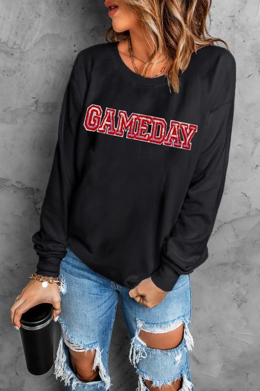 Sudadera de cuello redondo y manga larga "DÍA DE PARTIDO"