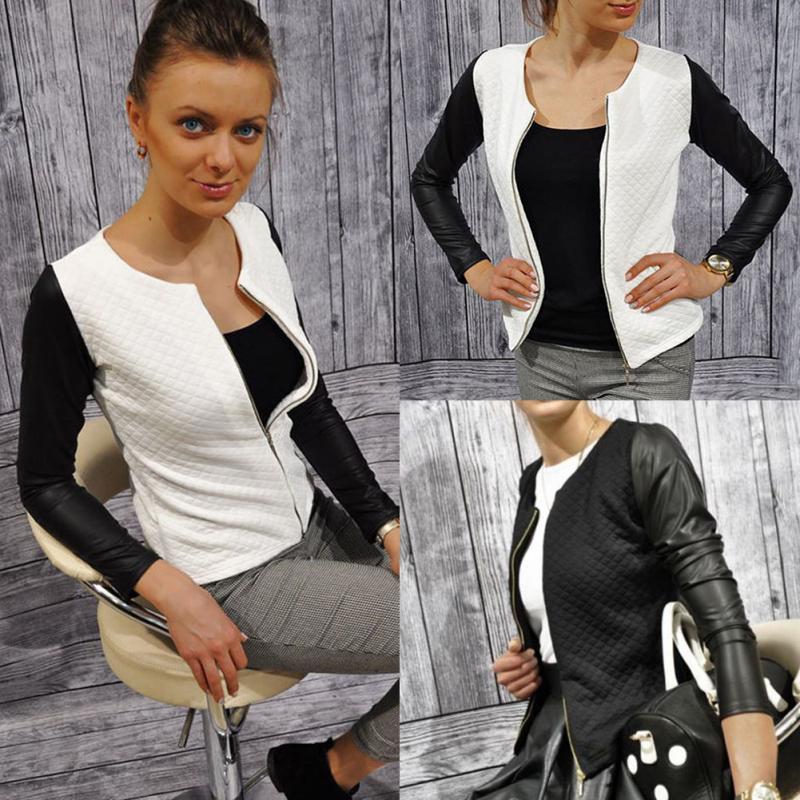 Blazer de patchwork a cuadros para mujer
