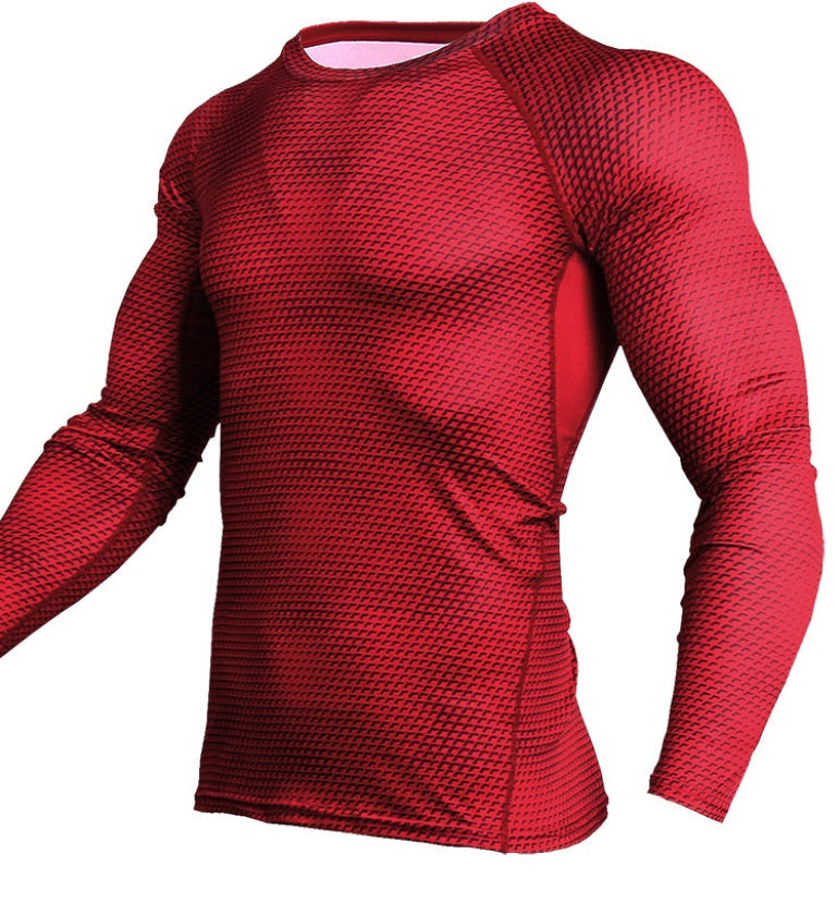 Men Gym Running Shirt Quick Dry Breathable Fitness Sport Shirt