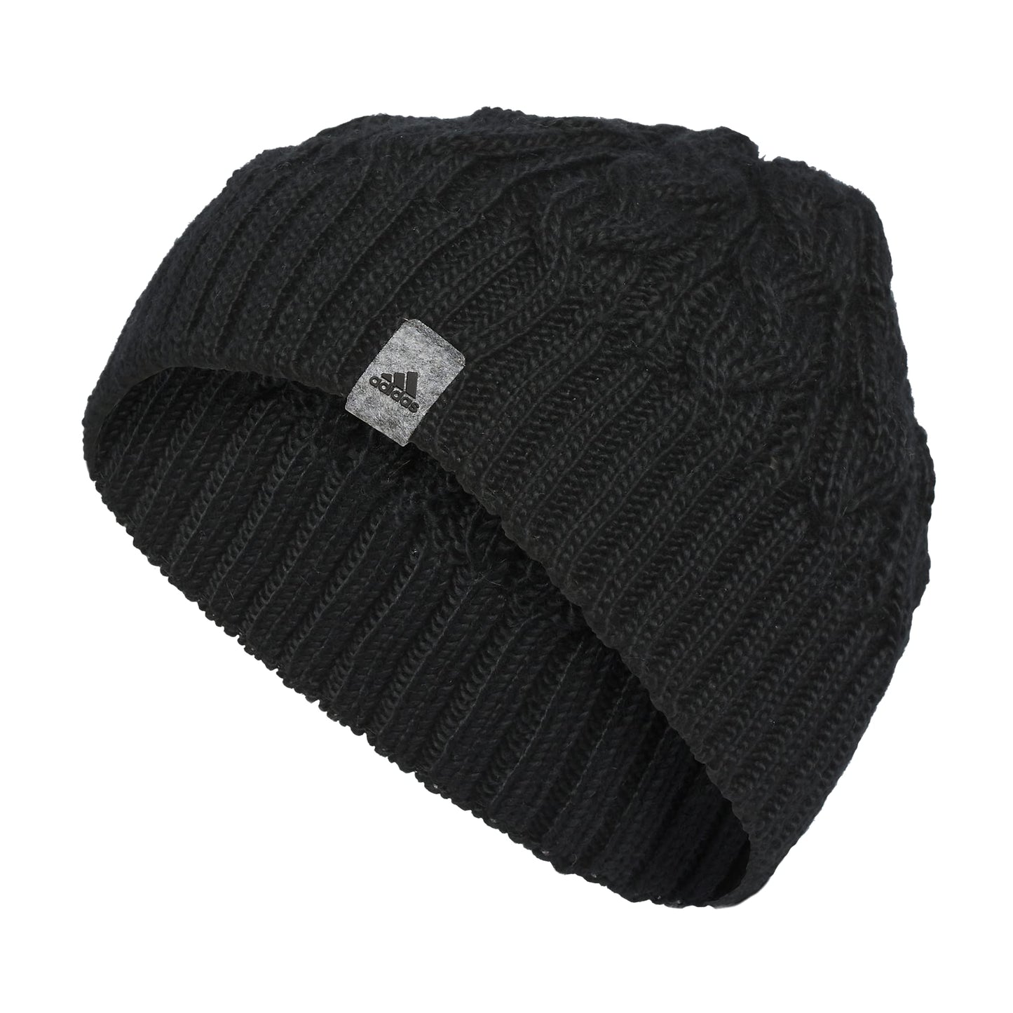 adidas Womens Whittier Beanie Standard fit Acrylic Knit Skull Cap/hat for Winter Black F23 One Size