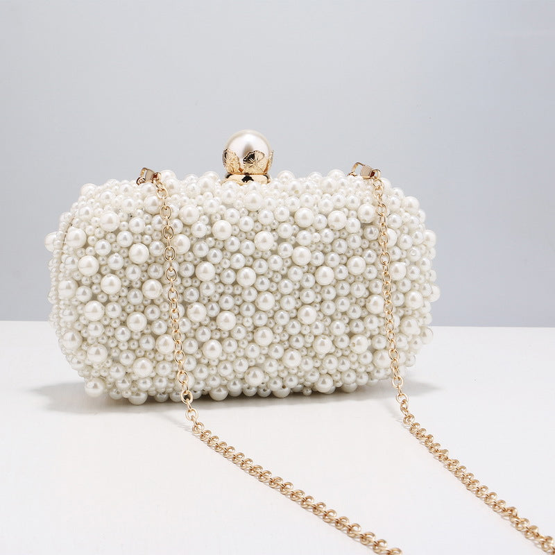 Women's Pearl Dinner Hand Bag Travel Bag