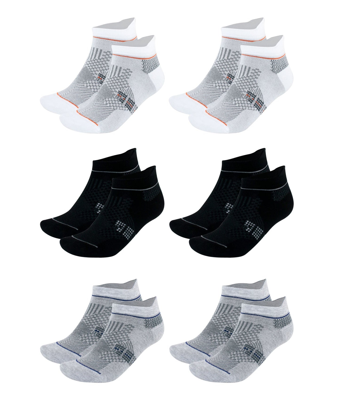 Men's & Women's Bamboo Ankle Socks 6-Pack