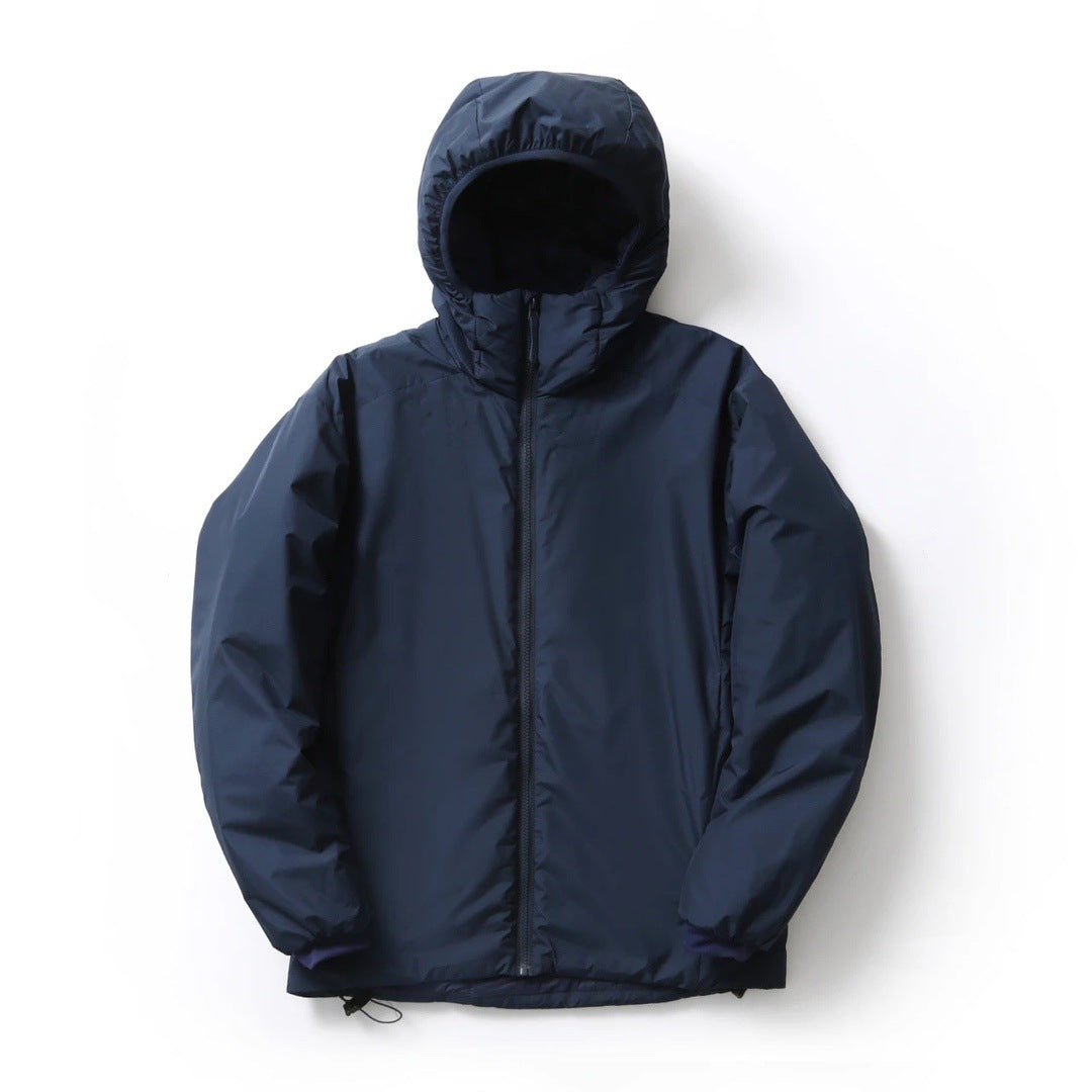 Couple's Cotton-padded Outdoor Waterproof Thermal And Windproof Ski Hooded Jacket